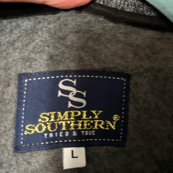Simply Southern Collection 1/4 button pullover - Picture 4 of 4
